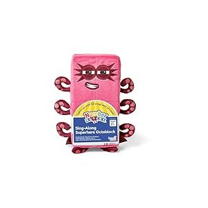 Learning Resources Peluche Numberblock Octoblock Compagnon de Jeu, Collection de Peluche Originale de la Série TV, Il Chante 12 Song et Chansons de la Serie TV, Cadeau Garçons et Filles, Âges 3 4 5+