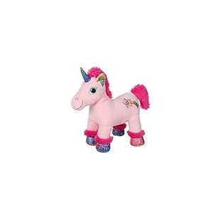 GIPSY Toys - Peluche Licorne sonore Lica Bella 22 cm Rose et Fushia - Boitier Piles Amovible - Peluche Lavable pour Enfants - Existe en 5 Coloris différents - 071611