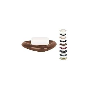 Spirella, Distributeur de Savon en C&eacute;ramique &Eacute;l&eacute;gant et Brillant pour Salle de Bain, Design Moderne et Pratique, Id&eacute;al pour D&eacute;corer Votre Espace, Marron, Taille Standard, Accessoire de Salle de Bain