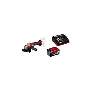 Einhell Professional Meuleuse d’angle sans fil TP-AG 18/125 CE Q Li Power X-Change (18 V, Ø 125 mm, prof. de coupe 33 mm, moteur sans charbon, sans disque de coupe) avec Chargeur et Batterie 5,2Ah