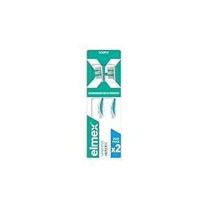 ELMEX - Brosses &agrave; dents Sensitive Inter X - Nettoyage en douceur des dents sensibles et des espaces interdentaires - Souple - Con&ccedil;ue par des experts - Lot de 2
