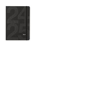 Letts of London Block Agenda scolaire semainier 2024/2025 Noir Format A5