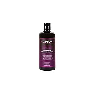 Kerargan - Shampoing Disciplinant &agrave; l'Huile d'Argan Pour Cheveux Indisciplin&eacute;s, Secs et Fris&eacute;s - Combat les Frisottis, D&eacute;m&ecirc;lant - Sans Sulfate, OGM, Silicone, Huile Min&eacute;rale - 500ml