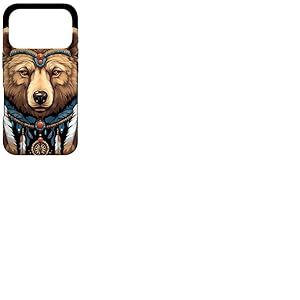 Attrape-r&ecirc;ves Ours Indien Tribal Plume boh&eacute;mien Coque pour iPhone 17 Pro