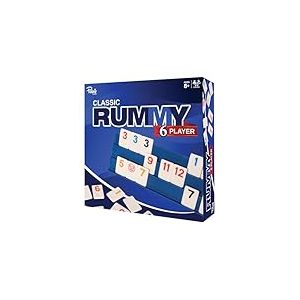 Point Games Rummy Cube Ensemble pour 6 Joueurs &ndash; Jeu Familial Classique &Agrave; Partir De 8 Ans avec Plus De Carreaux, Six Supports &ndash; Id&eacute;al pour Les Enfants, Les Adultes Et Les Soir&eacute;es De Jeu en Famille