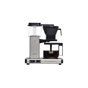 Moccamaster KBG Select, Cafetiere, Cafetières Filtres, Argent Mat, 1.25 Litre