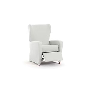 EYSA Housse de canapé bi-élastique pour Fauteuil Relax Couleur Blanc Design Harlem