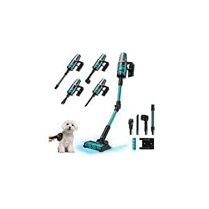 Cecotec Aspirateur Balai sans Fil Conga Rockstar 7500 Astral Flex Animal. 3 en 1, 680W, 30 kPa, Autonomie 90mins, Brosse d'Arrachage, Puissance 250 AW, Tube Flexible et Accessoire Animal