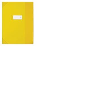 OXFORD 25 Prot&egrave;ge-Cahiers 17x22cm Strong Line PVC Translucide 15/100&egrave;me Jaunes