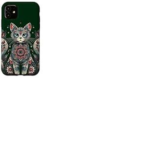 Mandala Mignon Chat Mandala Coque pour iPhone 11