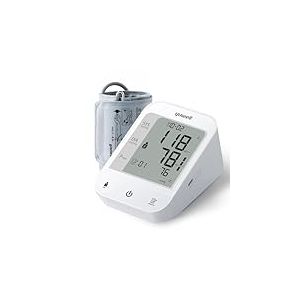 yuwell Tensiomètre Bras, Brassard Extra Large de 22-45cm, Mesure Précise de la Tension Artérielle et du Pouls avec Affichage d'un Battement Cardiaque Irrégulier, Câble USB et Piles Inclus (YE670A)
