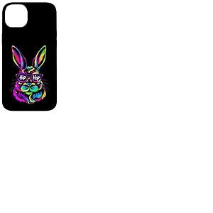 Hip Hop Vibrant Colorful Rabbit Coque pour iPhone 14 Plus