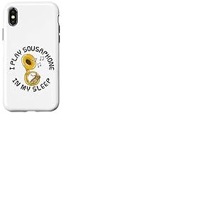Je joue du sousaphone pendant mon sommeil, musicien Coque pour iPhone X/XS