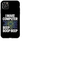 I Make Computer Beep Boop Beep Ingénieur réseau Coque pour iPhone 11 Pro Max