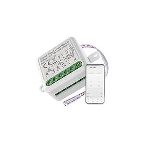 EMOS GoSmart - Module d'interrupteur de volet roulant Smart Home avec application - ZigBee - Pour double interrupteur - Interrupteur de relais encastr&eacute; pour commande de volet roulant, commande vocale