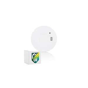 Smartwares D&eacute;tecteur de Fum&eacute;e - Pile rempla&ccedil;able - Capteur Optique - Bouton de Test - Fonction Silencieux - FSM-11710