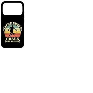 Vintage Retro Life est Une Question de buts et de Passes d&eacute;cisives Coque pour iPhone 17 Pro