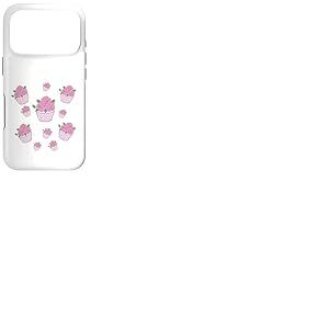 Illustration Mignonne du d&eacute;sert Rose Cupcakes et Roses Coque pour iPhone 17 Pro