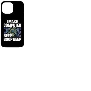 I Make Computer Beep Boop Beep Ingénieur réseau Coque pour iPhone 13 Pro Max