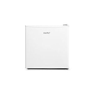 Comfee RCD50WH1(E) Mini-réfrigérateur - Glacière 43L avec compartiment à glaçons, Petit format pour chambre & bureau, Chiller Box, Pieds réglables, 100 kWh/An, Blanc, Classe F