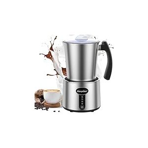 Morpilot Mousseur à Lait Électrique Divisé, 500ml Chauffe Lait, Milk Frother en Acier Inox 4 en 1 à Mousse de Lait Chaude et Froide 230ml, Emulsionneur de Lait pour Latte Cappuccino Macchiato