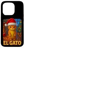 Chat de No&euml;l Amusant El Gato Mignon No&euml;l Kitty Meme Coque pour iPhone 15 Pro