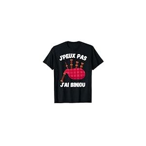 Humour Breton et Musique Celtique J'Peux pas j'ai Biniou T-Shirt