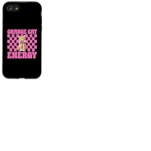 Chat Orange Chat tigré énergie Fille Chat Maman Coquette nœud Coque pour iPhone SE (2020) / 7/8