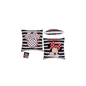 Out of the blue Coussin décoratif Disney Minnie 40 x 40 cm Housse 100% Coton Garnissage 100% Polyester