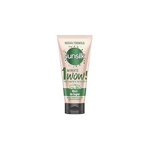 Sunsilk, Traitement intensif 1 minute Wow, masque cheveux bouclés, ligne de rêve, masque capillaire restructurant, avec huile de macadamia, élasticité et biotine, 180 ml