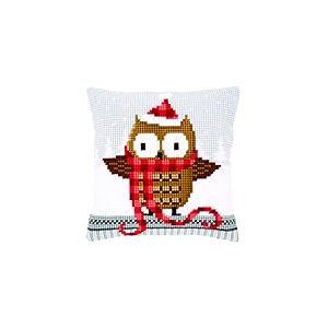 Vervaco Kit coussin au point de croix Hibou avec chapeau Multicolore 58 x 3 x 893 cm PN-0149312