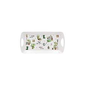 Plateau de Service Moyen en mélamine sur Le thème du Jardin, Vert