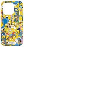 Impression des Personnages des Simpsons Springfield Coque pour iPhone 15 Pro
