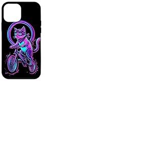 V&eacute;lo BMX Cat Rider Vaporwave Retro ann&eacute;es 80 Coque pour iPhone 12 Mini