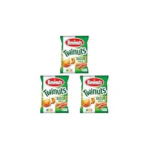 Benenuts Twinuts Goût Bacon Cacahuètes 150 g (Lot de 3)
