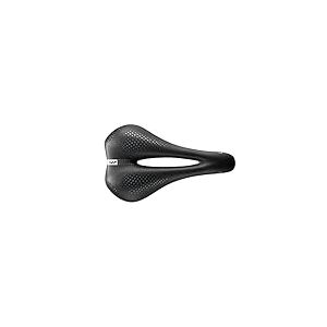 Selle Italia XO Lady Gel Flow - Selle Vélo Femme Trekking & Commuting, Cadre Alliage FeC, Trou Anatomique - Taille Unique S2, Noir