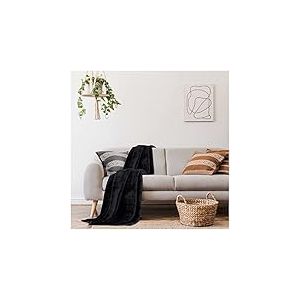 GC GAVENO CAVAILIA Gaveno Cavailia Couverture Polaire en Fausse Fourrure de Vison Super Douce, Moelleuse, Facile d'entretien, légère, Confortable et Chaude pour canapé-lit King Size (200 x 240 cm),