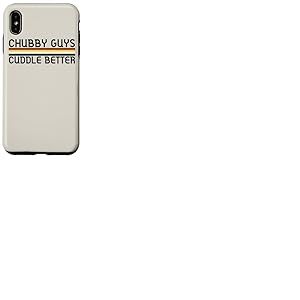 Chubby Guys Cuddle Better Drapeau Gay Bear Pride Coque pour iPhone XS Max