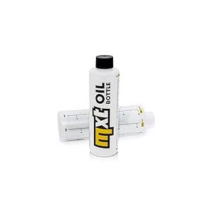 Jauge d'huile Maxtuned Jauge de m&eacute;lange 2 temps avec logo MXT, 250 ml pour scooter/tondeuse/tron&ccedil;onneuse, transparent, jaune, noir