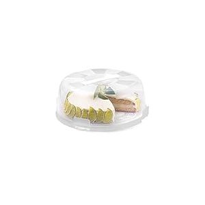 Snips, Porte Gâteau, Boîte De Transport De Gâteau 4 Fermetures de Sécurité, Cloche à Gâteau 28 x 9 cm, Made in Italy, 0% BPA et phthalate free