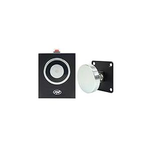 PNI EM50KG &Eacute;lectroaimant pour maintenir la porte ouverte, montage mural, force d'ouverture 50 kg, 12/24 V, noir