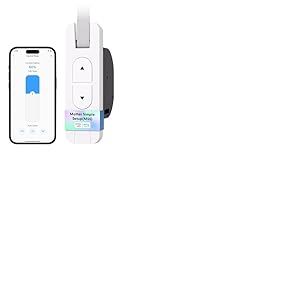 Meross Matter Enrouleur de Sangle Connect&eacute;, Enrouleur Volet Roulant (max. 45 kg, 6 m&sup2;), Compatible avec HomeKit Alexa et Google Home, Commande Vocale et Contr&ocirc;le &agrave; Distance