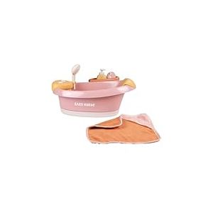 Smoby - Baby Nurse - Baignoire Balnéo - pour Poupons Jusqu'à 42 cms - Module Electronique - Jets d'eau, Bulles, Lumières LED - Nombreux Accessoires - Fonctions de Jeux - A Partir de 3 Ans