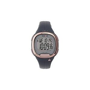 Timex Montre Ironman Transit 33 mm pour Femme, Bleu/Or Rose, 33 mm, Chronographe
