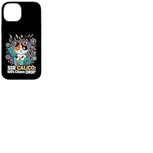 SSR Calico Cat 100% Chaos Drop Gacha Gaming Loot Box Coque pour iPhone 14