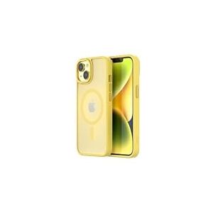 Qdos Coque Hybrid Soft avec Snap IPHONE 14 Jaune