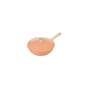 Kasanova Wok de 28 cm avec couvercle d&rsquo;art rose