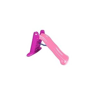 Little Tikes Easy Store Grand Toboggan- Ensemble de Jeu pour un Usage Intérieure ou Extérieure - Durable, Stable, Sans Danger pour les Enfants - Se Plie pour un Voyage et un Rangement Facile - Rose