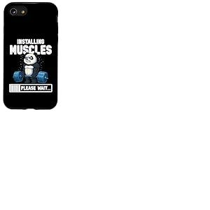 Graphique de Gym Panda Amusant pour l'installation des Muscles Coque pour iPhone SE (2020) / 7/8