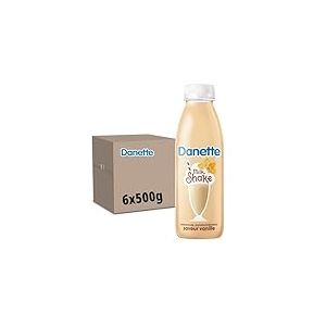 Danette Milkshake - Boisson gourmande - Saveur Vanille - 500g - Lot de 6x500g